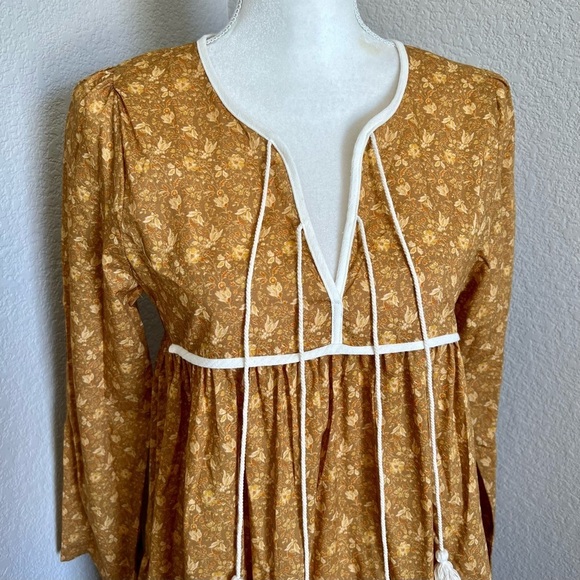 Christy Dawn The Paloma Dress in Biscotti Cosmos Floral Size Small - Picture 5 of 14